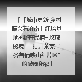 「城市更新 乡村振兴看济南」红培基地+野奢民宿+玫瑰秘境……打开莱芜“齐鲁情映山红片区”的破圈秘籍