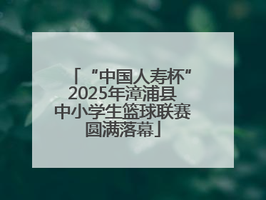 “中国人寿杯”2025年漳浦县中小学生篮球联赛圆满落幕