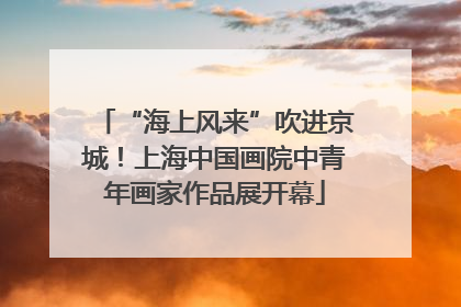 “海上风来”吹进京城！上海中国画院中青年画家作品展开幕