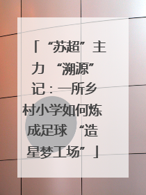 “苏超”主力 “溯源” 记：一所乡村小学如何炼成足球 “造星梦工场”