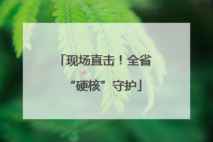 现场直击！全省“硬核”守护