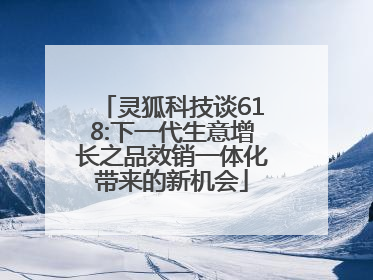 灵狐科技谈618:下一代生意增长之品效销一体化带来的新机会
