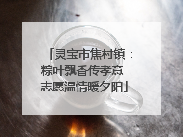 灵宝市焦村镇：粽叶飘香传孝意 志愿温情暖夕阳