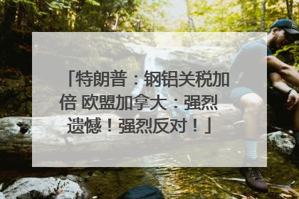 特朗普：钢铝关税加倍 欧盟加拿大：强烈遗憾！强烈反对！