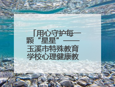 用心守护每一颗“星星”——玉溪市特殊教育学校心理健康教育工作纪实