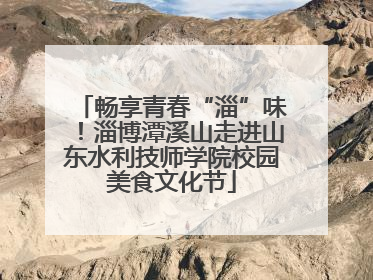 畅享青春“淄”味！淄博潭溪山走进山东水利技师学院校园美食文化节