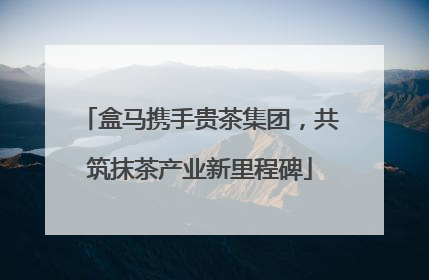 盒马携手贵茶集团，共筑抹茶产业新里程碑