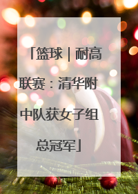 篮球｜耐高联赛：清华附中队获女子组总冠军