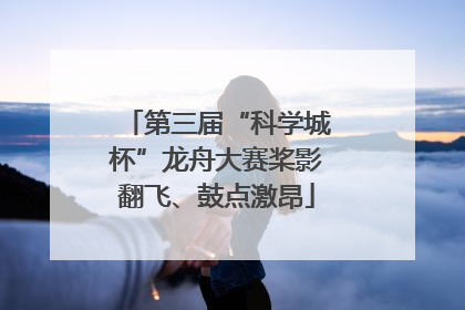 第三届“科学城杯”龙舟大赛桨影翻飞、鼓点激昂