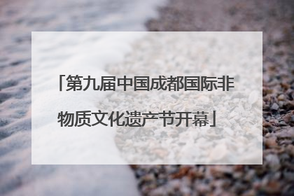 第九届中国成都国际非物质文化遗产节开幕