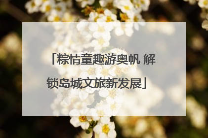 粽情童趣游奥帆 解锁岛城文旅新发展