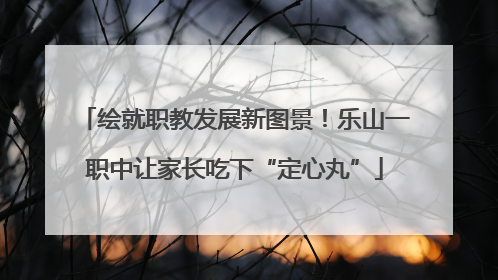 绘就职教发展新图景！乐山一职中让家长吃下“定心丸”