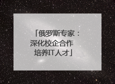 俄罗斯专家：深化校企合作 培养IT人才