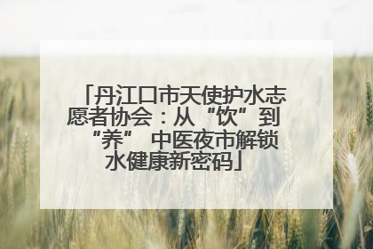 丹江口市天使护水志愿者协会：从“饮”到“养” 中医夜市解锁水健康新密码