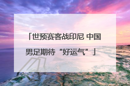 世预赛客战印尼 中国男足期待“好运气”