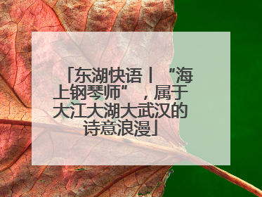 东湖快语丨“海上钢琴师”，属于大江大湖大武汉的诗意浪漫