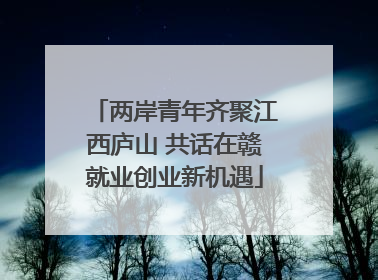 两岸青年齐聚江西庐山 共话在赣就业创业新机遇