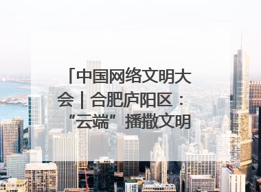 中国网络文明大会｜合肥庐阳区：“云端”播撒文明种子 共建清朗网络空间