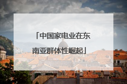 中国家电业在东南亚群体性崛起