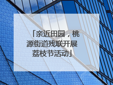 亲近田园，桃源街道残联开展荔枝节活动