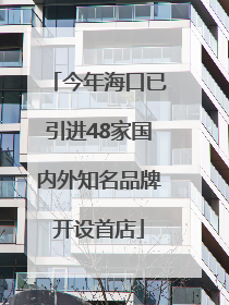 今年海口已引进48家国内外知名品牌开设首店