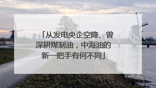 从发电央企空降、曾深耕煤制油，中海油的新一把手有何不同