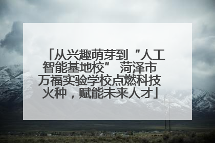 从兴趣萌芽到“人工智能基地校” 菏泽市万福实验学校点燃科技火种，赋能未来人才