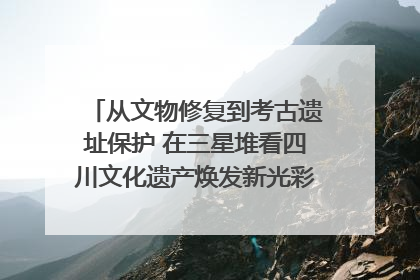 从文物修复到考古遗址保护 在三星堆看四川文化遗产焕发新光彩｜您牵挂的四川