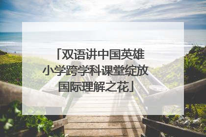 双语讲中国英雄 小学跨学科课堂绽放国际理解之花