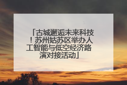 古城邂逅未来科技！苏州姑苏区举办人工智能与低空经济路演对接活动