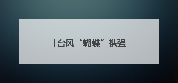 台风“蝴蝶”携强风雨来袭 海南电网全力保民生用电