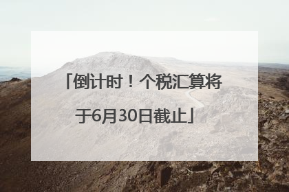 倒计时！个税汇算将于6月30日截止