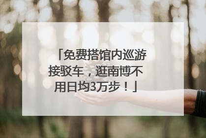 免费搭馆内巡游接驳车，逛南博不用日均3万步！