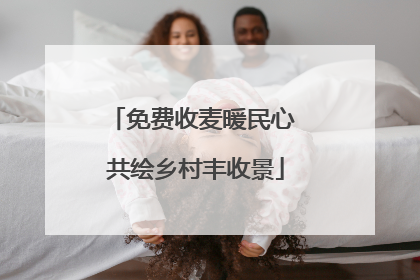 免费收麦暖民心 共绘乡村丰收景