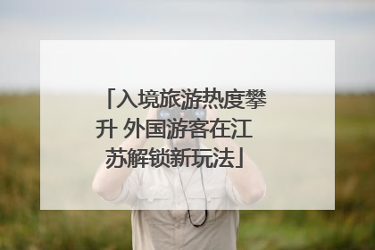 入境旅游热度攀升 外国游客在江苏解锁新玩法