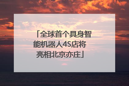 全球首个具身智能机器人4S店将亮相北京亦庄