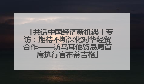 共话中国经济新机遇丨专访：期待不断深化对华经贸合作——访马耳他贸易局首席执行官布蒂吉格