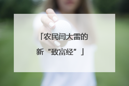 农民闫大雷的新“致富经”