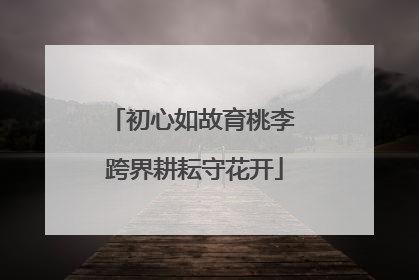 初心如故育桃李 跨界耕耘守花开