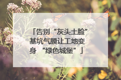 告别“灰头土脸” 基坑气膜让工地变身 “绿色城堡”