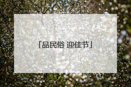 品民俗 迎佳节