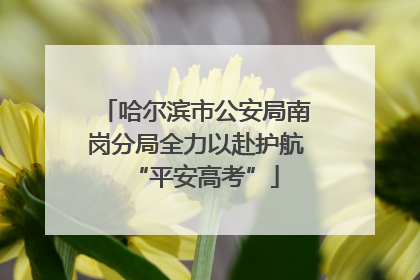 哈尔滨市公安局南岗分局全力以赴护航“平安高考”