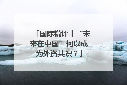 国际锐评丨“未来在中国”何以成为外资共识？