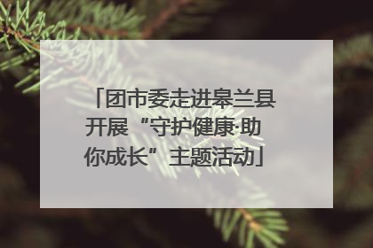 团市委走进皋兰县开展“守护健康·助你成长”主题活动