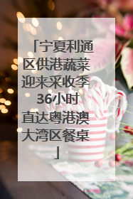 宁夏利通区供港蔬菜迎来采收季 36小时直达粤港澳大湾区餐桌