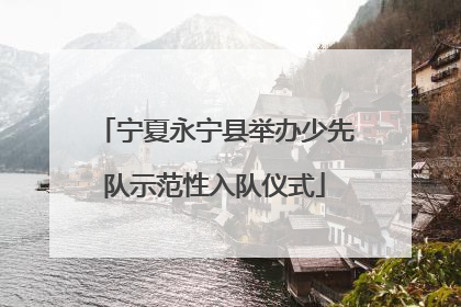 宁夏永宁县举办少先队示范性入队仪式