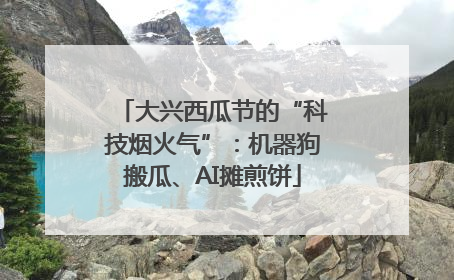 大兴西瓜节的“科技烟火气”：机器狗搬瓜、AI摊煎饼