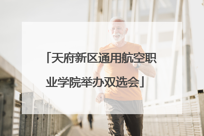 天府新区通用航空职业学院举办双选会