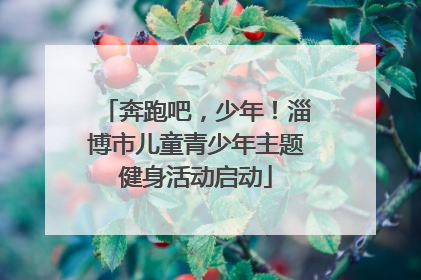 奔跑吧，少年！淄博市儿童青少年主题健身活动启动