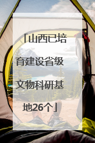 山西已培育建设省级文物科研基地26个